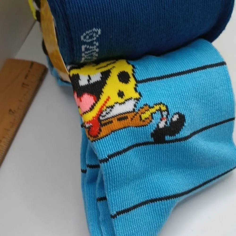 Spongebob SquarePants crew socks 5pc set bundle